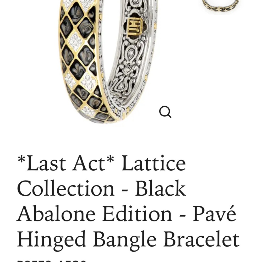 Elegant John Medeiros Pave Hinged Bangle Bracelet. - Picture 3 of 11